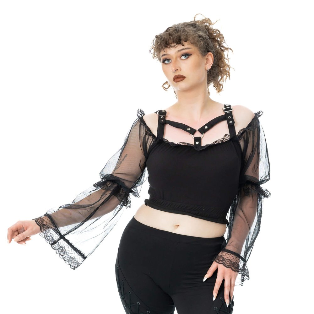 Poizen Industries - Shadowfang Longsleeve top - Black